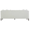 Image of Astrid 92 Inch Fabric Tuxedo Arm Single Bench Seat Sofa