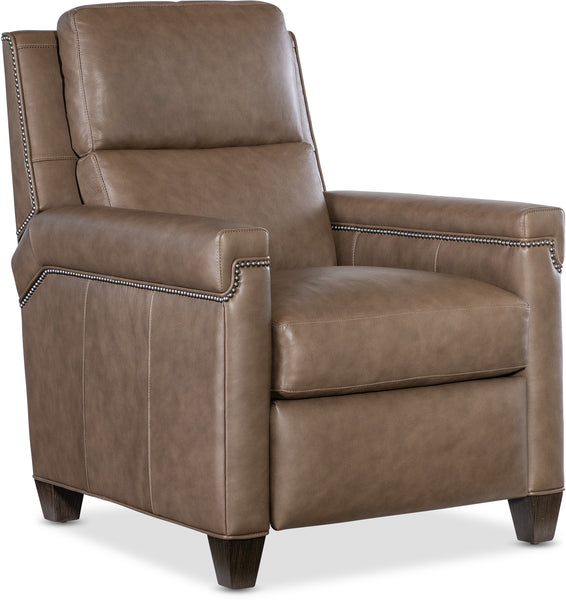 Finnian Leather Bustle Back Recliner Chair