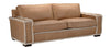 Image of Telluride 90 Inch Traditional Two Cushion Shearling Leather Sofa