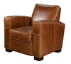 Image of Bordeaux Leather Classic Club Chair