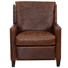 Image of Nathan Brown Small Scale BATTERY POWER "Quick Ship" Leather Recliner