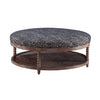 Image of Teddy "Quick Ship" Round 46 Inch Bench Ottoman