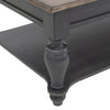 Image of Verona Traditional Slate Coffee Table With Weathered Pine Top