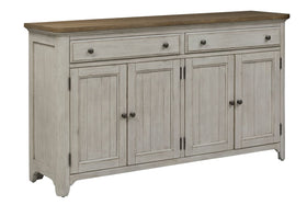 Aberdeen Farmhouse Style Antique White Storage Dining Buffet