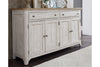 Image of Aberdeen Farmhouse Style Antique White Storage Dining Buffet