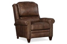 Aldred "BIG MAN" Leather Bustle Pillow Back Recliner Chair