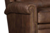 Image of Aldred "BIG MAN" Leather Bustle Pillow Back Recliner Chair