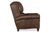 Image of Aldred "BIG MAN" Leather Bustle Pillow Back Recliner Chair