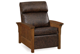 Aldrich "Wall Hugger" Mission Style Leather Reclining Chair