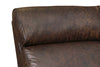 Image of Aldrich "Wall Hugger" Mission Crafstman Style Leather Reclining Sofa