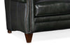 Image of Amani 88 Inch Traditional Three Cushion Pillow Back Leather Sofa