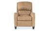 Image of Aster Leather Power English Arm Bustle Back Living Room Reclining Chair