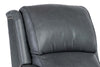 Image of Aster Leather Power English Arm Bustle Back Living Room Reclining Chair