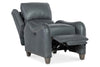 Image of Aster Leather Power English Arm Bustle Back Living Room Reclining Chair