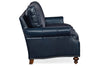 Image of Broadway 82 Inch Traditional Three Cushion Pillow Back Leather Sofa