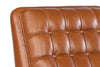 Image of Brookshire Leather Biscuit Back Tufted Recliner Chair