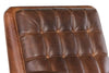 Image of Brookshire Leather Biscuit Back Tufted Recliner Chair