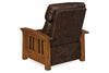 Image of Burrow "Wall Hugger" Mission Style Leather Reclining Chair