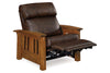 Image of Burrow "Wall Hugger" Mission Style Leather Reclining Chair