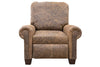 Image of Cecil Leather Rolled Arm Recliner