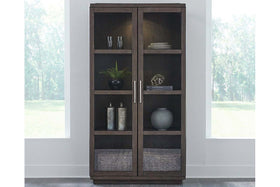 Channing Contemporary Dining Display Cabinet With Glass Front Doors