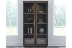 Channing Contemporary Dining Display Cabinet With Glass Front Doors