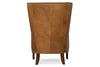 Image of Clement Tall Wing Back Leather Accent Club Chair