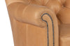 Image of Clyde Tufted Leather Accent Club Chair