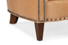 Image of Clyde Tufted Leather Accent Club Chair