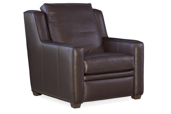 Collins Leather Power "WALL HUGGER" Pillow Back Living Room Reclining Chair