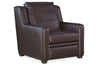 Image of Collins Leather Power "WALL HUGGER" Pillow Back Living Room Reclining Chair