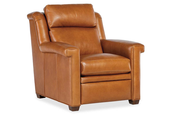 Dale Leather Power "WALL HUGGER" Pillow Back Living Room Reclining Chair