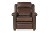 Image of Dale Leather Power "WALL HUGGER" Pillow Back Living Room Reclining Chair