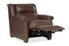 Image of Dale Leather Power "WALL HUGGER" Pillow Back Living Room Reclining Chair