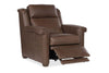 Image of Dale Leather Power "WALL HUGGER" Pillow Back Living Room Reclining Chair