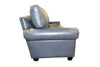 Image of Davis Classic Rolled Arm Leather Apartment Size Sofa Collection