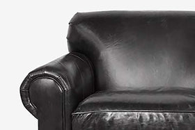 Desmond Tight Back Leather Club Chair