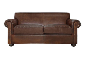 Desmond Leather Tight Back Loveseat