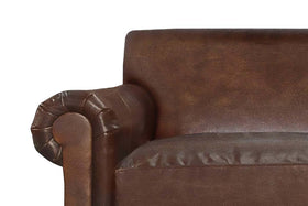 Desmond Leather Tight Back Loveseat