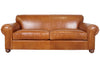 Image of Desmond 88 Inch Rolled Lawson Arm Tight Back Leather Sofa