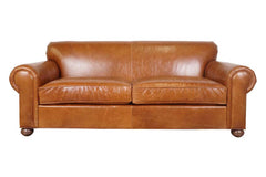 Desmond 88 Inch Leather Queen Sleeper Sofa