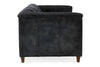 Image of Devonshire 86 Inch Tufted Two Cushion Leather Sofa