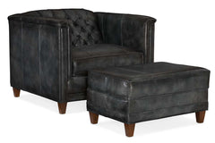 Devonshire Tufted Leather Club Chair