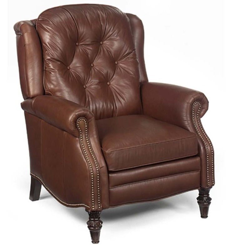 Leather recliner discount with nailhead trim