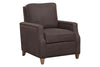 Image of Fitzgerald Cocoa "Quick Ship" Leather Living Room Furniture Collection