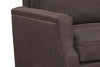 Image of Fitzgerald Cocoa "Quick Ship" Leather Living Room Furniture Collection