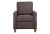 Image of Fitzgerald Cocoa "Quick Ship" Leather Living Room Furniture Collection