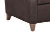 Image of Fitzgerald Cocoa "Quick Ship" Leather Living Room Furniture Collection