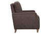 Image of Fitzgerald Cocoa "Quick Ship" Leather Living Room Furniture Collection