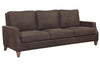 Image of Fitzgerald Cocoa "Quick Ship" Leather Living Room Furniture Collection